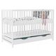  MAŁGOSIA bed with drawer, white, 120x60