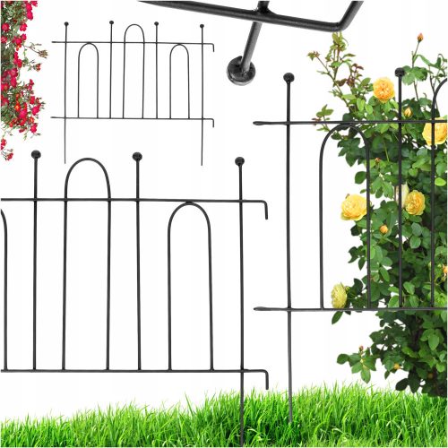 metal garden fence, fence edge 60H
