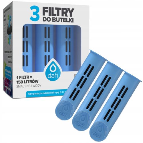  Filter insert for the Dafi bottle D.BUT.WK.BUT.WITHOUT CAP.3PACK.BLUE 3 pcs.