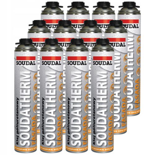 FOAM ADHESIVE FOR STYROFOAM SOUDATHERM SOUDAL 12 pcs