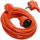  Orno garden extension cable 15 m, 1 pc. sockets, orange