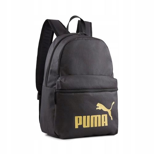 Puma Phase Black School Backpack with Gold Accents SKU 07994303