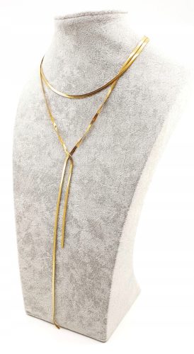  767c GOLD CHAIN celebrity long tie 316L