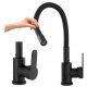 APKOMFORT Flex floor-standing kitchen faucet, black