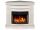 ArtiFlame freestanding fireplace with heating function, white, 1600 W, 111 x 97.5 x 99.7 cm