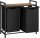 Laundry baskets and containers Zanzara freestanding laundry basket 76l, black