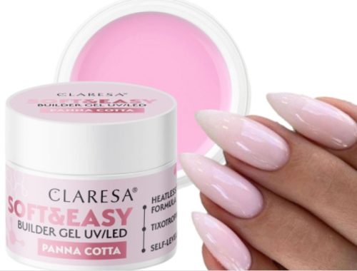  CLARESA SOFT&EASY BUILDING NAIL GEL WITH TIXOTROPY PANNA COTTA 90G