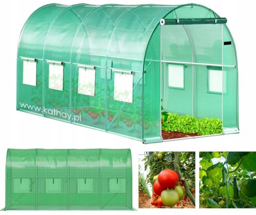 Polytunnel, panneaux en plastique Polytunnel 8 m² 400 x 200 cm blanc