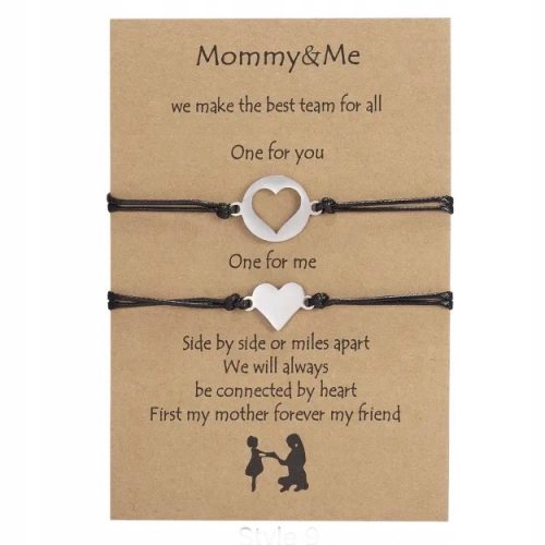  Mother and daughter bracelets set of two 230