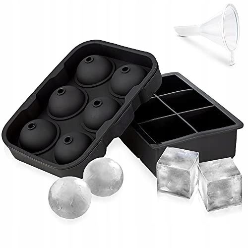 SILICONE ICE CUBES FORM, LARGE BALL SET