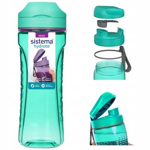  Tritan Swift water bottle 600 ml, green, Sistema