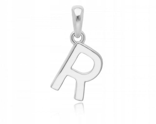  Silver pendant letter R women's pendant 925