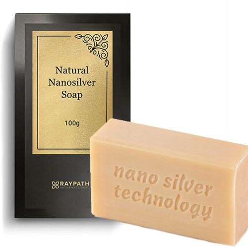 Kitchen towels, gloves and aprons Gray NanoSrebro natural soap 100 g Raypath