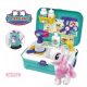  BEAUTY SALON SET IN SUITCASE + PONY HORSE