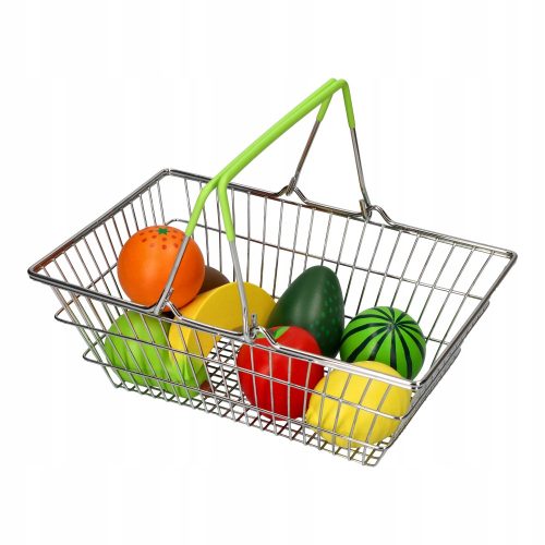  Shopping basket with vegetables 11 pcs for children Lelin