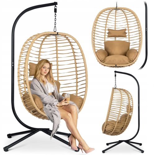 Garden chair, hanging Freestanding hanging chair Sofatel 91.5 cm 135 kg