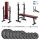  SAPPHIRE GYM 46kg bodybuilding SET BENCH bar WEIGHTS barbell