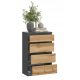  SaraMeble SARA Dresser 60 x 35 x 95 cm Wotan-Eiche, mattgraphit