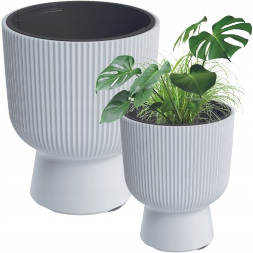  Flowerpot DTU24 29.8 cm x 29.8 x 36.5 cm Diameter 29.8 cm Plastic white