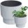  Flowerpot DTU24 29.9 cm x 29.9 x 27 cm, white plastic