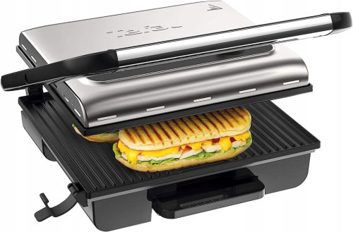  Tefal Electric Contact Panini Grill Tefal Silver/Gray 2001 W