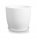  Polnix 02.449.17 ceramic flowerpot 17x17 cm white