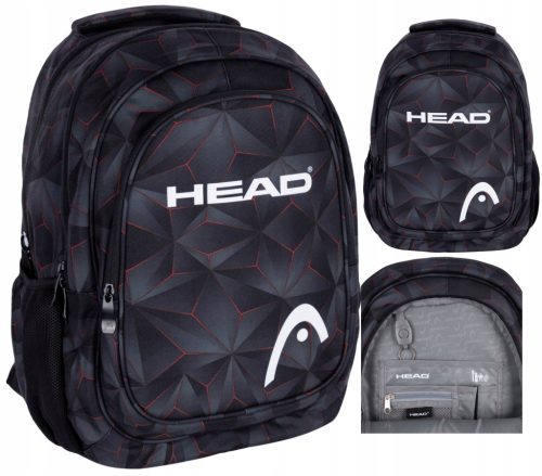 Head ASTRA Geometry Multi-Compartment Backpack - Red Lava Design