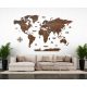 Decorative wall stickers Decorative wooden map 150 cm DARK WALNUT PREMIUM