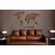 Decorative wall stickers Decorative wooden map 100 cm DARK WALNUT PREMIUM