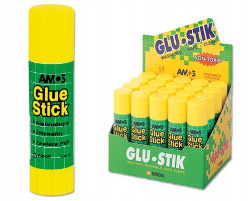  SCHOOL GLUE STICK 22G AMOS 20 PCS