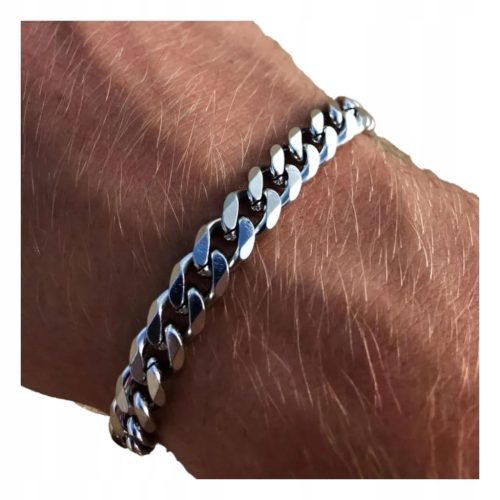  Men's bracelet, thick, 6mm, silver