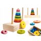  KIK Wooden pyramid with rainbow base KX6214