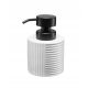 Soap dispenser Manual standing soap dispenser Galicja 380 ml white, black