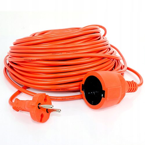 Garden extension cable 30 m, 3 pcs. orange sockets