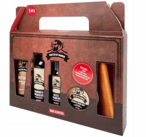  MASTER OF BARBER GIFT SET FOR MEN FOR BEARD CARE VIP 5