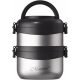 Thermos flask for soups Maestro Dinner thermos flask 1.5 l, black, grey tones, silver