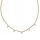  Silver gold plated choker necklace chain zircons