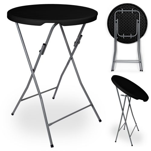 Tables et chaises de jardin pour la terrasse Table en plastique Gala noir eHoker