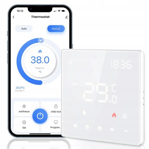  WiFi Thermostat with 2 Functions for Water Heating