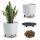 Pots and planters for outdoor and garden use Prosperplast Gracia Tubus flowerpot, plastic, 29.8 x 28.5 cm, anthracite + expanded clay 1l