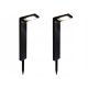 Garden lamps stuck in the ground Recessed solar light LED Plus black 41 cm 2 pcs.