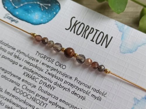  Scorpio. Lucky bracelet, stones.