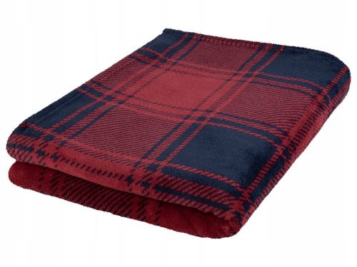 SOFT BLANKET PLUG SLEEVE FOR A LIVARNO HOME Blanket Polyester 150 cm x 200 cm black, red tones