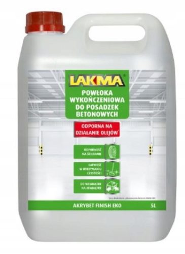 Lakma acrylic concrete paint 5 l, colorless satin finish