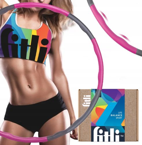 Fitli hula hoop with studs 95 cm pink