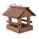  BROWN WOODEN BIRD FEEDER 22x19x20 cm