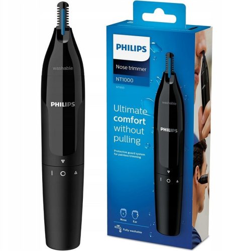  Philips Trimmer Nose, Ear, Eyebrow Trimmer with Battery, Black