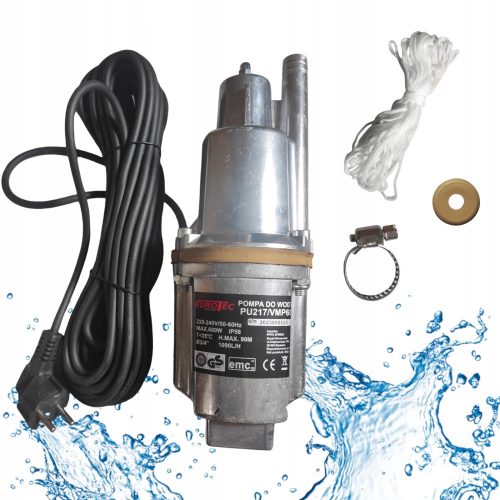 Garden irrigation pump - Eurotec 680 W submersible pump 1090 l/h