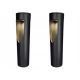  Recessed solar light LED Plus black 45 cm 2 pcs.