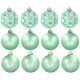  CHRISTMAS BALLS CHRISTMAS TREE DECORATIONS 12 pieces mint